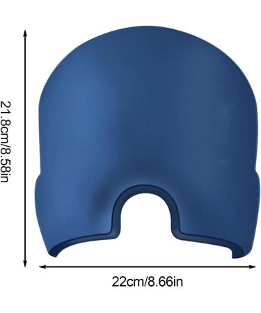 Head Gel Ice Cap U-Shaped Cooling Headache Cap - Migraine Head Pack Comfortable Stretchy Ice Cap for Migraines Tension with Cold Single Layer Blue - Buy Online on GoSupps.com