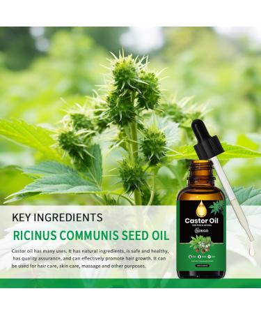 100% Pure Organic Cold Pressed Castor Oil for Hair Growth Eyelashes & Eyebrows - Nourishing Moisturizer 2.02 Fl Oz - Buy Online on GoSupps.com
