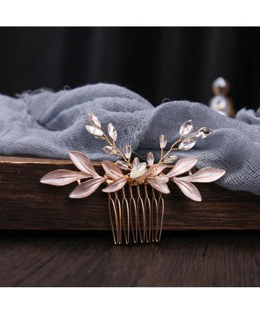 FRCOLOR Leaf Comb Wedding Tiara Bride Headpiece Rhinestone Hair Accessories Bride Wedding Hair Accessories Wedding Hairpin Bridal Headwear Headpieces Handmade Headwear Decor Hair Comb Abs - Buy Online on GoSupps.com