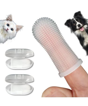 Pawsonly finger toothbrush dog cat |Set of 2 |Storage box |Silicone |Dental care |Tooth cleaning |Toothbrush for dog cats little ones |Dog toothbrush |Dog toothbrush (white) - Buy Online on GoSupps.com