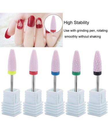 Nail Drill Bits Professional Nail Polisher Nail Manicure Tool Ceramic Cylinder Nail Manicure Tools Excellent for Grinding Polishing Peeling Drilling Carving Nair Art Tools (Perfect Polisher Set) - Buy Online on GoSupps.com