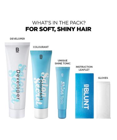 B.blunt Salon Secret High Shine Creme Hair Colour - Chocolate Dark Brown 3 100g + Shine Tonic 8ml | International Shipping Available - Buy Online on GoSupps.com