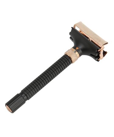 Classic Black Double-Sided Razor Handle | Reusable Metal for Men's Barber Shops - International Shipping Available - Buy Online on GoSupps.com