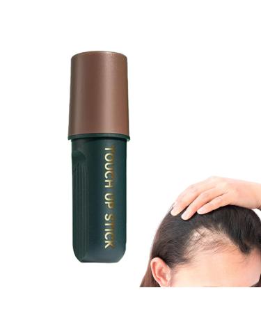 Hair cover stick color stick for light gray hair waterproof concealer natural cosmetics for men and women adults side view hairline business meetings appointments brown