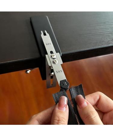Stainless Steel Zipper Jig Slider Tool | Double-End Zipper Head & Pull Installer | Durable Zipper Jig for Easy Repair - Buy Online on GoSupps.com