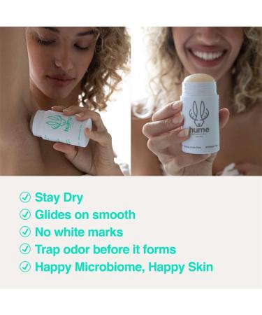 Hume Supernatural Roll On Aluminum Free Deodorant for Women & Men - Safe for Sensitive Skin - Probiotic and Plant-Based - Long-Lasting Moisture Absorbing - Clean and Effective - Desert Bloom - 2-Pack Desert Bloom - 2 pack - Buy Online on GoSupps.com