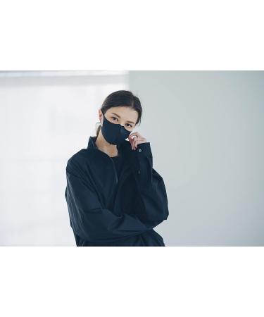 Maskitsch Washable Cloth Face Mask Reusable and Breathable with Premium Quality Ply Made in Korea Black - Buy Online on GoSupps.com