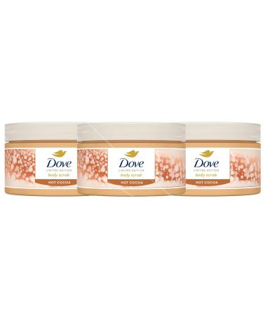 Pack of 3 - Dove Hot Cocoa Body Scrub - 3.5oz each - Limited Edition Pack x 3.