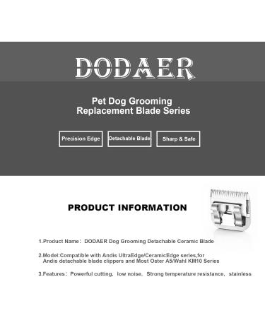 High-Quality Ceramic Blades for Dog Hair Cutters - Compatible with Moser Heiniger Andis Easter A5 & Wahl 5f (2 Sets 6.3mm Cut Length) - Buy Online on GoSupps.com