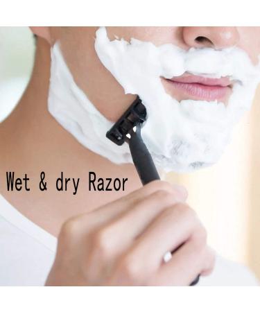Classic Manual Razor - 3D Rotating 6-Blade Barber Shaving Razor in Black | International Shipping - Buy Online on GoSupps.com
