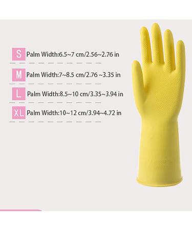 KKRAUS Reusable Cleaning Gloves Waterproof Dishwashing Gloves for Gardening and Housework Rubber Gloves Kitchen Gloves 3 Pair Washing Up Gloves (Color : Pink Size : Medium) Medium Pink - Buy Online on GoSupps.com