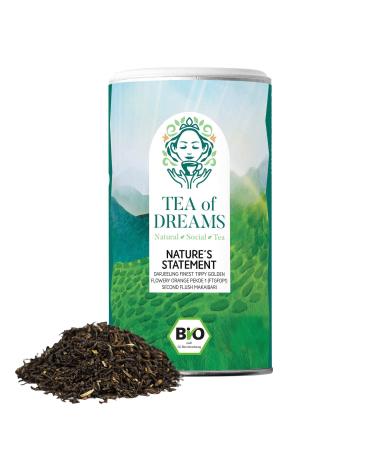 Tea of Dreams Organic Black Tea | "Nature's Statement" | Darjeeling (FTGFOP1) Second Flush Makaibari | Loose Leaf Tea | 70 g