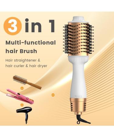Professional 4-in-1 Hair Dryer Brush | Volumizer with Negative Ion for Drying Straightening Curling & Styling All Hair Types - Fast International Shipping - Buy Online on GoSupps.com