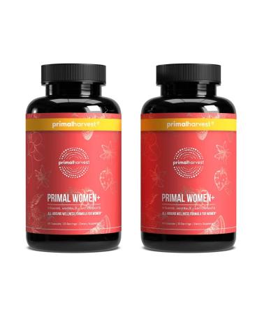 Primal Harvest Multivitamin for Women Vitamin A Vitamin C Vitamin D and E Vitamin B12 B6 Biotin Zinc Supplements 60 Capsules (Womens 2 Pack) Unflavored 30 Count (Pack of 2)