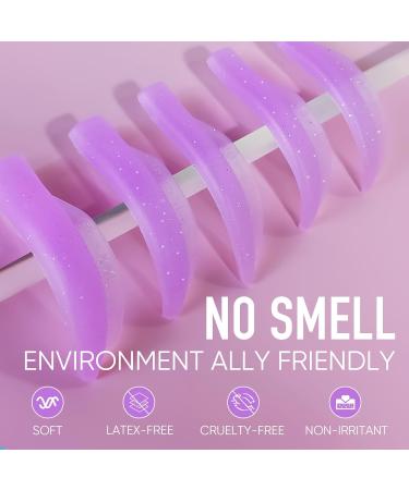 PERMANIA 16 Piece Lash Lift Rods 3 in 1 Reusable Soft Eyelash Perm Curler for Lash Lift Kit with Silicone Plate Suitable for All Eye Shapes DIY (Purple) - Buy Online on GoSupps.com