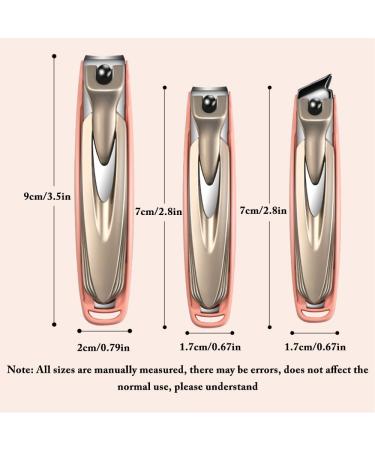 Portable Fashion Nail Clippers Splash-Proof Design Secondary Open Edge Nail and Toenail Corresponding Size (Pink) Practical Tools - Buy Online on GoSupps.com