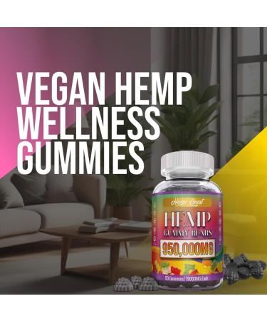 Natural Hemp Gummies High Potency Pure Organic Hemp Oil Supplement - Natural Edibles Gummies Gomitas Vegan Advanced - Buy Online on GoSupps.com