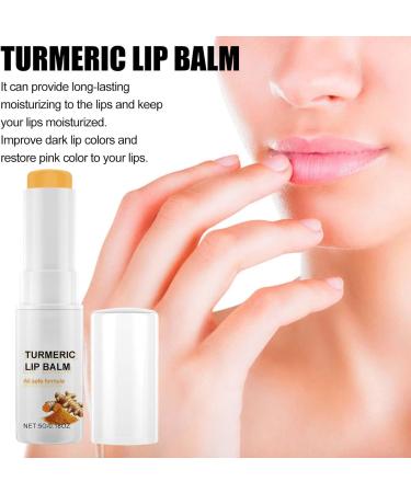  Hengxuan Brightening balm for dark lips turmeric lip balm for smokers with turmeric root extract for dry chapped and dull lips exfoliating moisturizing cream (2) - Buy Online on GoSupps.com