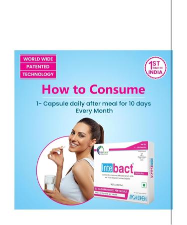 RICH HERBAL Inte.bact Probiotic Capsules for Gut Health 10 Veg Capsules Pack of 2 - Buy Online on GoSupps.com
