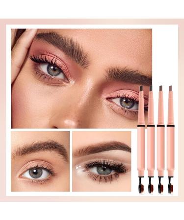 2 in 1 Double Ended Eyebrow Pencil 2024 New Waterproof Micro Brow Pencil Fine Stroke Microblade Eyebrow Pencil Multifunction Magic Eyebrow Pencil Long-Lasting Natural Makeup Tools (Dark Brown) - Buy Online on GoSupps.com