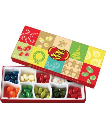 Jelly Belly 10-Flavor Gourmet Jelly Beans Christmas 120g Candy Box containing Butter Beans Coconut Jelly Cherry Candy & More Kosher Candy Gluten Free Stocking Stuffers for Teens Holidays - Buy Online on GoSupps.com