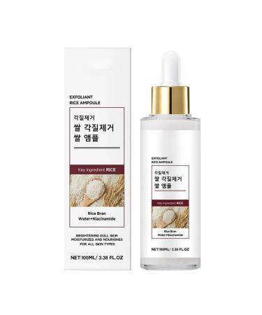 Rice Facial Serum 100 ml rice peeling lotion gentle exfoliatin spot moisturizes and evens skin tone