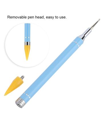 Double-Ended Pointing Drawing Pencil - Sweetness Color Nail Wax-Stone Tool for Easy Nail Art - Blue Marble Manicure Tool - Buy Online on GoSupps.com