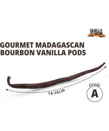 Vanilla Mart - 1kg of Madagascar vanilla pods Grade A vanilla seeds Premium Madagascar vanilla pods Vanilla pods and beans from around the world - Buy Online on GoSupps.com