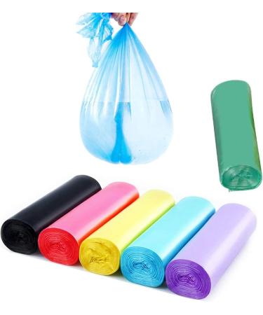 Trash Bags Colour Bin Liners Unscented Trash Bags Suitabl for Bathroom Living Room Kitchen Office Multicolor 6 Rolls 120 Counts - Buy Online on GoSupps.com
