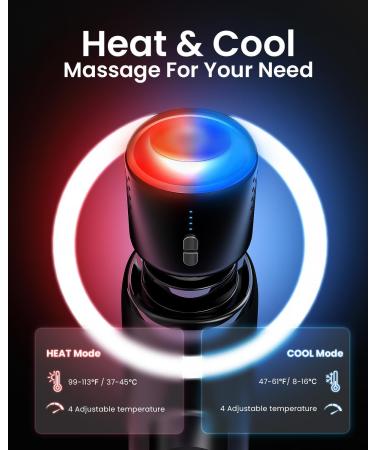 Renpho Thermacool Massage Gun - Heat & Cold Function for Full Body Muscle Relaxation | Ideal Father's Day Gift | Home & Office Use - Buy Online on GoSupps.com