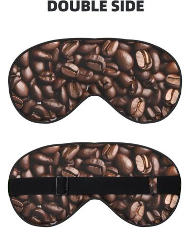 Sleep Mask Eye for Better Sleep - Reusable Soft Blackout Masks for Travel & Gifts | Funny Roasted Coffee Beans - Buy Online on GoSupps.com