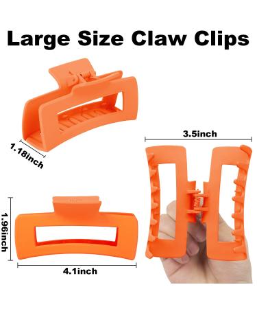12 Pcs Large Hair Claw Clips - Non Slip Big Clips for Thick & Thin Hair - Rectangle & Square Jaw Clips for Women - Buy Online on GoSupps.com