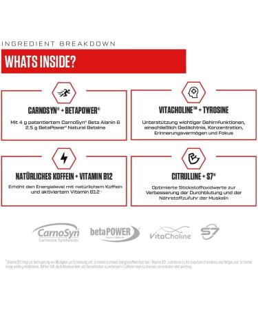 VAST Sports V8 Total Energy Pree Workout Booster Training booster CarnoSyn BetaPower natural caffeine vegan sugarfree 20 servings Made in Germany Sour Apple - Buy Online on GoSupps.com