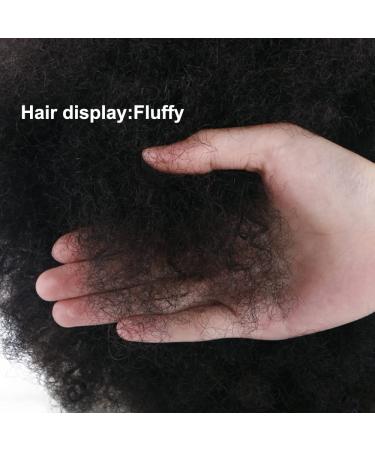 Shop Becus Short Afro Wigs for Black Women - Brazilian Real Hair Crazy Curly Afro-Puff Styles - Buy Online on GoSupps.com