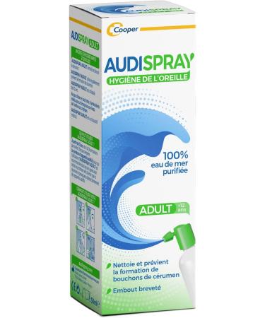 AUDISPRAY ADULT Regular hygiene of the ear 100 natural purified seawater made in France spray 50 ml 2 pieces - Buy Online on GoSupps.com