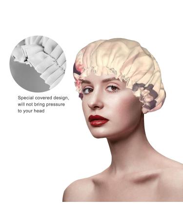 Foggy Forest Jungle Waterproof Shower Cap - One Size Fits All - Perfect for Women with All Hair Types - Buy Online on GoSupps.com