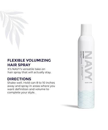 Navy Skipper Spray for Hairs & Dry Texture Spray for Flexible Hold Hairs | Fast Drying & Volumimizing Hair Spray Set (The Harbour Kit) - Buy Online on GoSupps.com