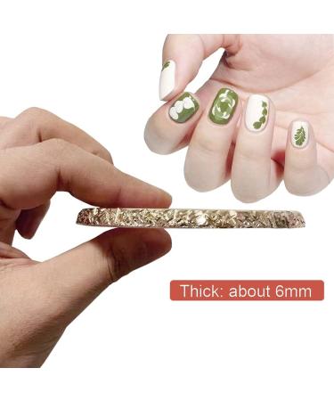 Resin Nail Art Palette with Gold Edge for Nail Tech Supplies - 9.2X10.3CM - Buy Online on GoSupps.com