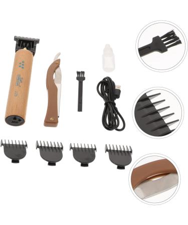 minkissy 1 Set T-Type Electric Pusher Electric shavers for Men Hair Trimmer Clippers Men Haircut Clippers Electric Hair Electric Hair Cutter Hair Scissors Modeling Wooden Man - Buy Online on GoSupps.com