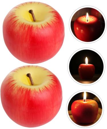 ABOOFAN 4 Pcs Simulation Apple Candle Simulation Fruit Candle Candles for Christmas Winter Candles Red Candle Ornaments Scented Candles Tea Lights Candle Fake Fruit Child Wax Canned - Buy Online on GoSupps.com