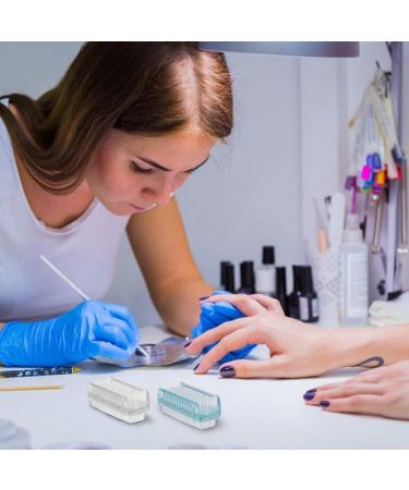 Autuuuckee Double-Sided Nail Brush Set - 4-Part Cleaning Kit for Toenails - Blue & Transparent Finger Brushes - Buy Online on GoSupps.com