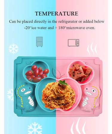 Cauyuan Baby Suction Plate - Silicone Plate for Toddlers & Infants | Dishwasher, Oven & Refrigerator Safe | Green - Buy Online on GoSupps.com
