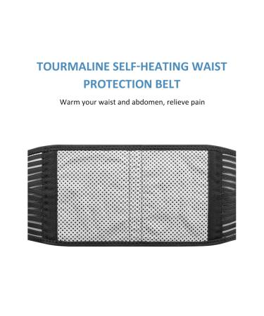 Tourmaline Magnetic Therapy Back Bandage & Warming Lumbar Support Belt - Helps Relieve Back Pain (105cm) - Buy Online on GoSupps.com