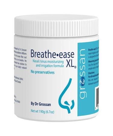 Grossan Breathe-easeXL Nasal/Sinus Irrigation Salt Jar 6.7 Ounce (Pack of 1)