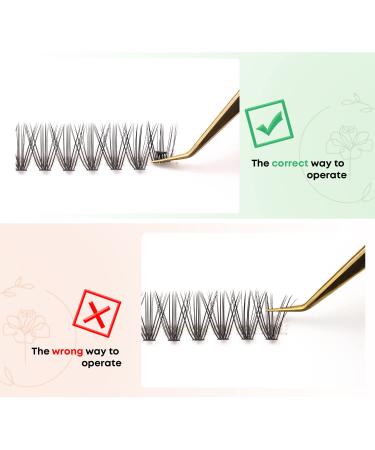 240 Pcs 20D Volume Individual Lash Clusters, Lightweight DIY Eyelash Extensions - 0.07mm C Curl False Lashes - 10/11/12/13/14mm - Buy Online on GoSupps.com
