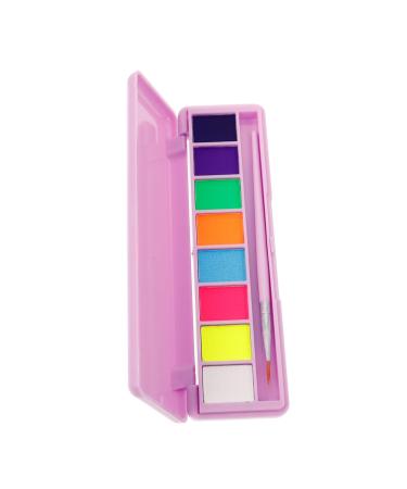 WOONEKY 1 Set Makeup Eyeshadow Palette Makeup Palette Neon Face Paint Eyeshadow 8 Colors Eyeliner Powder