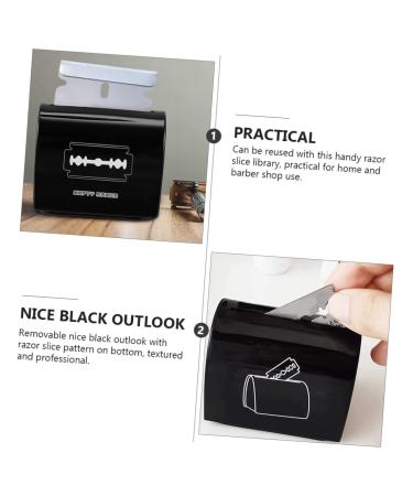 PopetPop Razor Blade Recycling Box - Safe Disposal Case for Facial Razors | Barbershop Storage Container 6.5x6cm - Buy Online on GoSupps.com