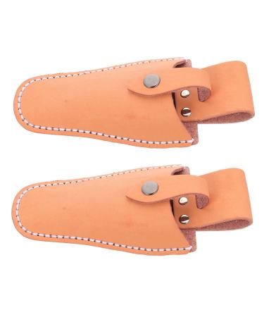 Coophya 2st garden shear belt bag holster bag for garden scissors pocket for hunting tools hairdressing scissors pockets for hairdressing scissors gardens bag pruna cowhide 21x9.5x5cm orange 1