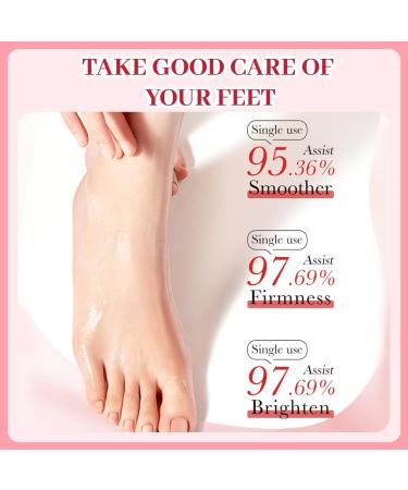 9-Piece Nourishing Foot Mask Niacinamide Foot Mask Callus Cream Foot Socks Moisturising Cream Dry and Cracked Foot Care Callus Removal (Peach + Cherry + Strawberry) - Buy Online on GoSupps.com