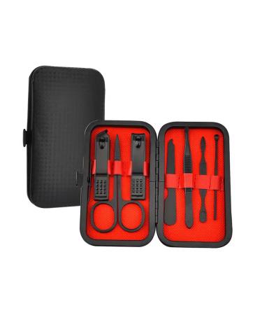 ZSLBMD Nail Clippers 18-Piece Nail Clippers Set A Hair Replacement Finger Manicure Home Beauty Set Light Grey Svart
